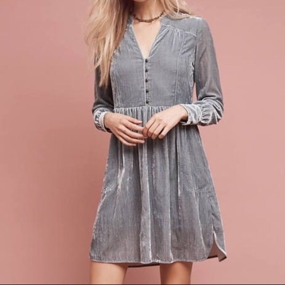 Anthropologie Dresses & Skirts - Anthropologie Holding Horses Velvet Peasant Dress